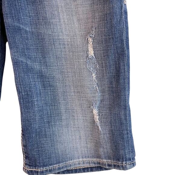 Big Star Distressed Denim Bermuda Shorts Size 27 - Picture 5 of 12